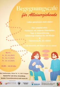 Begegnungscafè für Alleinerziehende @ Familienladen im Haus der Familie